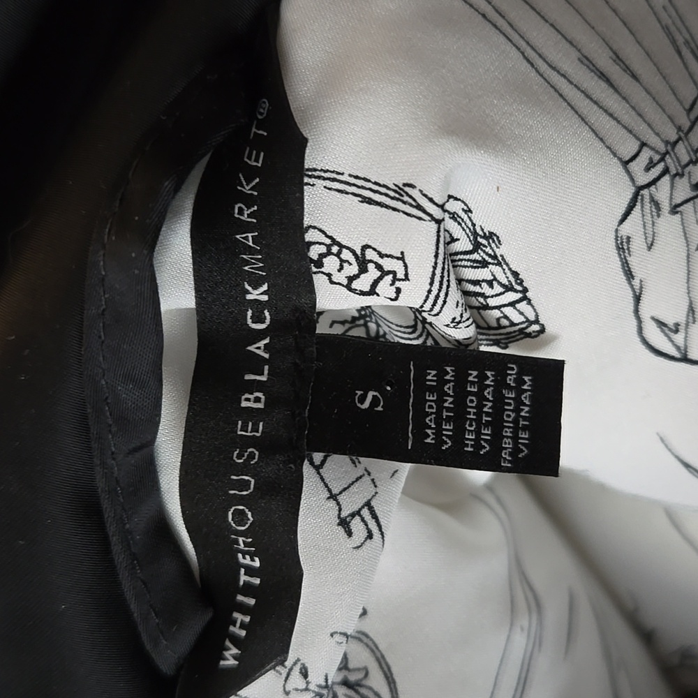 WHBM VELVET PUFFER  JACKET - Picture 5 of 9